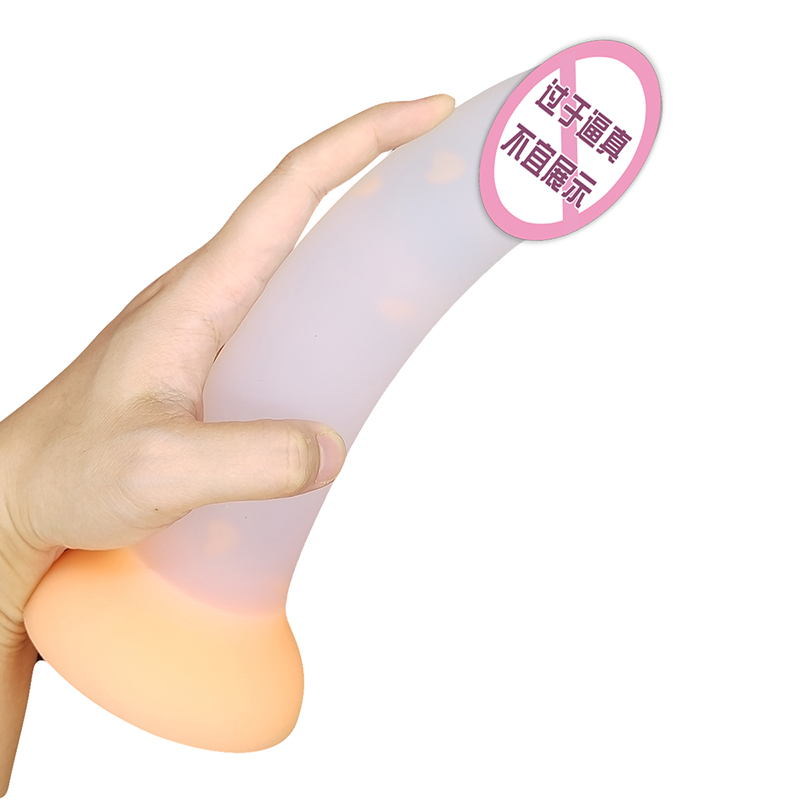 904 ของเล่นทางทวารหนัก Dildo Luminous ใหม่สำหรับผู้หญิงผู้ชายผู้ชายที่มีสีสันสดใสก้นก้นปลั๊กของเล่นสำหรับผู้ใหญ่